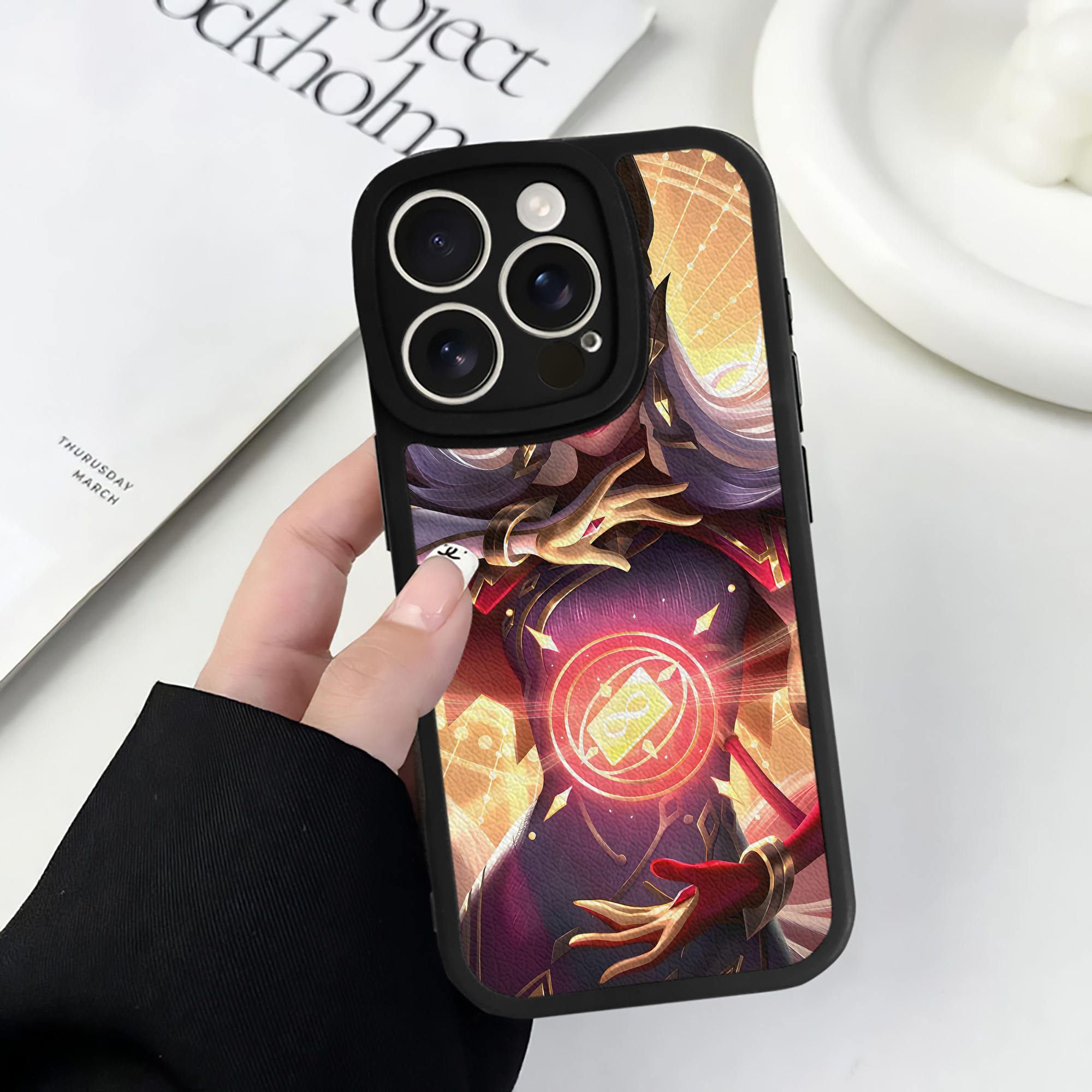 リーグ・オブ・レジェンド League of Legends LOL 【iPhone 16シリーズ対応】シリコンスマホケース（レザー調） 材質：シリコン